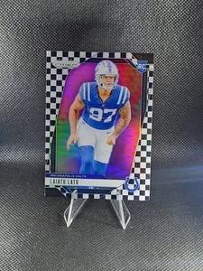 2024 Panini Prizm Laiatu Latu Black & White Checkerboard Prizm #366 Colts RC SP - Bild 1 von 2