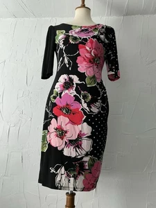 Jones New York Dress Size 4 Small, Fully Lined, Slimming Spandex/Poly - Picture 1 of 15