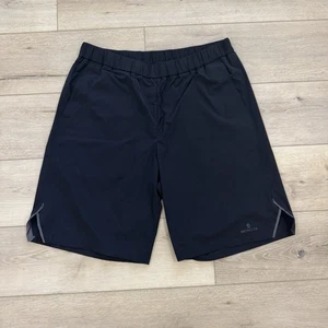 Moncler Shorts Herren XL 52 Schwarz Logo Patch Nylon Stretch Designer - Bild 1 von 18