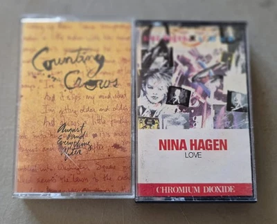 Counting Crows August Cassette + Nina Hagen Love 80s 90s Rock Pop Lot - Image 1 of 2