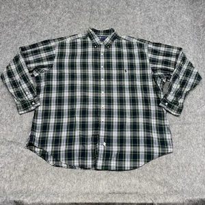 Vintage Ralph Lauren Hemd Herren 2XL grün blau kariert Big Shirt Button Down - Bild 1 von 23