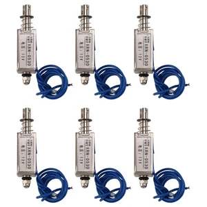 6X Solenoid Electric Solenoid Type Push / Pull 10 mm DC 12 V 2.1 Kg Force T3Z9 - Picture 1 of 10