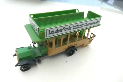 Daimler 1911 Alt Berliner Bus ABOAG um 1:50 -  VEB Plastspielwaren Berlin #3487 - Bild 1 von 4