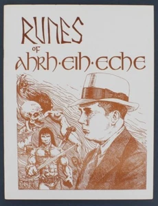 Runes Of Ahrh Eih Eche 9.8 High Garde Robert Howard 1976 Signed Jonathan Bacon - Picture 1 of 3