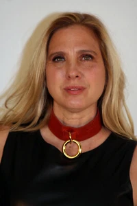 Brand New Absidem Red Leather Choker - Picture 1 of 2