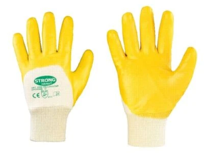 12 / 144 Paar Stronghand Yellowstar Arbeitshandschuh Handschuhe Latex - Bild 1 von 4