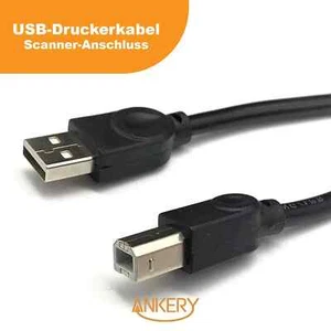 USB Druckerkabel Anschluss Kabel Drucker für Brother Epson HP Canon 1m 2m 3m 5m - Bild 1 von 8