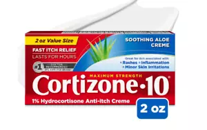 (2PK) Cortizone-10 1% Anti-Itch Soothing Aloe Creme, 2 Oz 041167002155VL - Picture 1 of 1