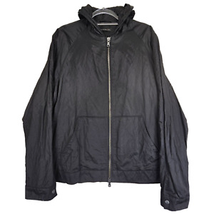 John Varvatos Jacket XL Mens Metallic Blend Hooded Windbreaker Zip Up