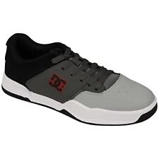 DC Central ADYS100551-BYR Mens Gray Leather Skate Inspired Sneakers Shoes 9.5