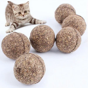 1* Healthy Cat Snacks Catnip Ball Lick Nutrition Ball Help Digestion Ball Energy - Picture 1 of 9