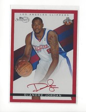 2008-09 Topps Signature Facsimile Red #TSDJ DeAndre Jordan Clippers /869 