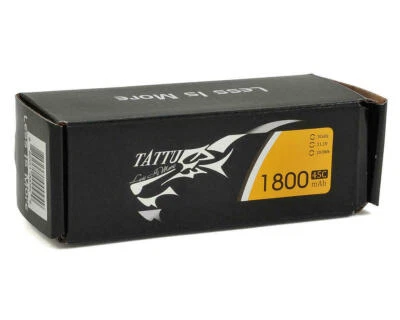 Tattu 1800mAh 45C 3S Lipo RC Remote Control Airplane Battery Pack With XT60 Plug - Image 1 of 4