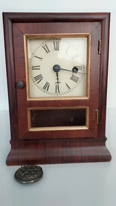 Antique Seth Thomas Cottage Clock From Galena Illinois Jewelers Watch 160 Main - Picture 1 of 9