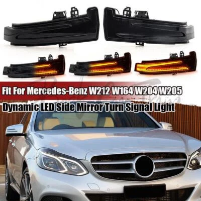 Последовательный светодиодный указатель поворота бокового зеркала для Mercedes Benz C E S CLA W204 - Изображение 1 из 4