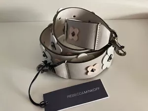 Bolso de Mano Rebecca Minkoff Guitarra Floral Aplique Correa de Hombro Masilla Multi - Nuevo con Etiquetas - Imagen 1 de 6