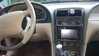 INTERIOR CARBON FIBER DASH TRIM KIT FITS FORD MUSTANG 2001 2002 2003 2004 - Image 1 of 4