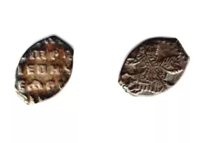 Auténtico kopek de plata, Pedro I ""el Grande" (1682-1725), Rusia 1702 UNC - Imagen 1 de 2
