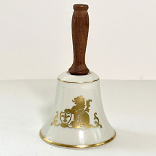 Pickard China Porcelain Bell For Danbury Mint Lion and Shield Heraldry Logo 5"
