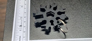 Black Multi-Tool 18-in-1 Stainless Steel Snowflake Wrench - Picture 1 of 2