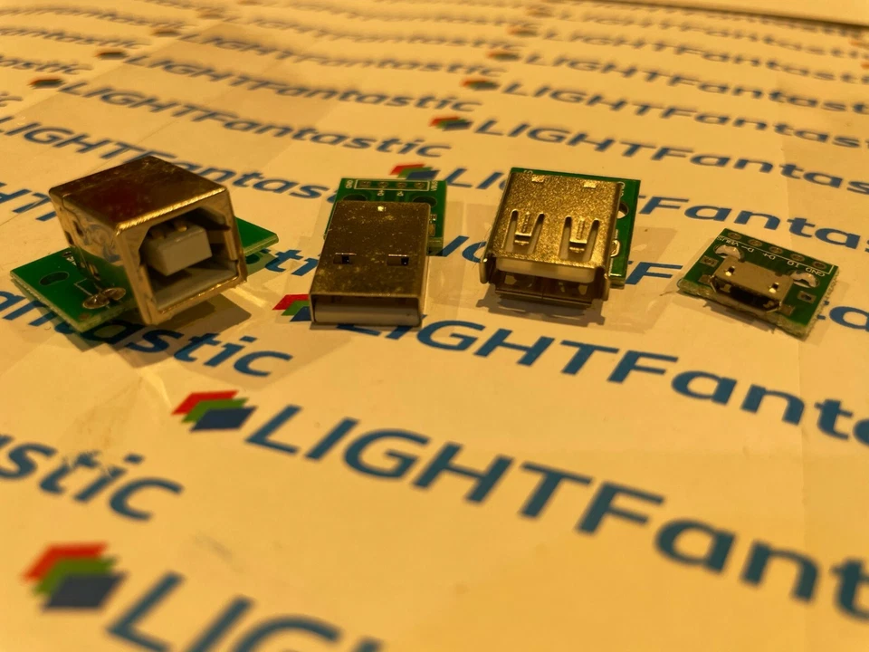 2x USB Board Type A or B Micro Male Female Breakout Module Arduino Pi PC - Image 1 of 1