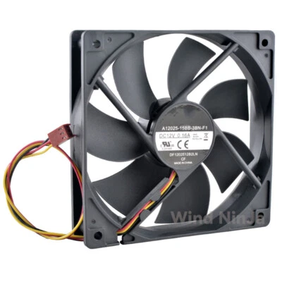 120mm fan 120x120x25mm DC12V 0.16A 3pin cooling fan for chassis CPU power supply - Image 1 of 4