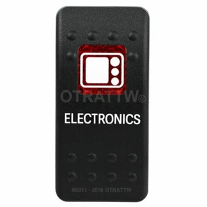 OTRATTW Carling Technologies Contura II Rocker Switch, ELECTRONICS, RED LENS - Foto 1 di 6