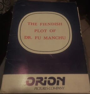 Peter Sellers The Fiendish Plot Of Doctor Fu Orion Pictures Press Kit Complete - Picture 1 of 8