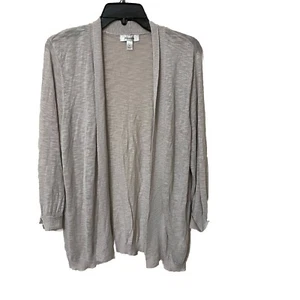 Open Front Light Weight Cardigan Size XL Beige Dress Barn - Picture 1 of 7