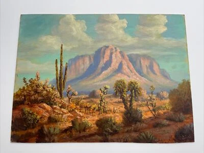 Pintura de Frank Chilton listada temprano al aire libre paisaje antiguo ARIZONA FAMOSO Foto 1 de 4