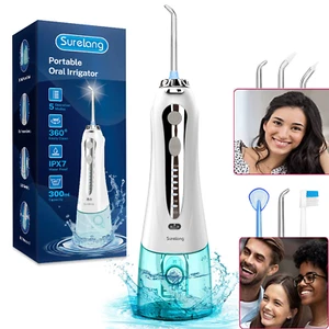 Water Flosser Cordless Dental Electric Oral Irrigator Teeth Cleaner - Picture 1 of 19