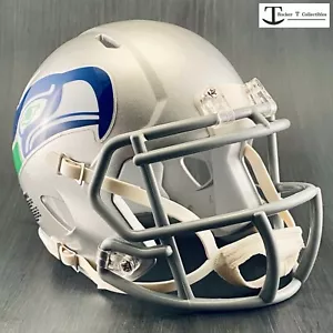 Riddell Custom Seattle Seahawks Modern Throwback 1976-1982 Speed Mini Helmet - Picture 1 of 7