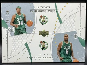 2002-03 UD Ultimate Dual Game Jersey GOLD Paul Pierce Antoine Walker 031/125 NM - Bild 1 von 6