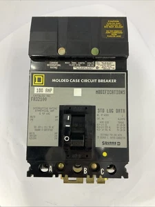 Square D FA32100 100 Amp 240 Vac 3 Pole I Line Circuit Breaker - Picture 1 of 7