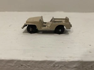 Tootsietoy Army Jeep Die Cast Metal Vintage 1950s Made in USA Toy Car Nice Shape - Picture 1 of 5