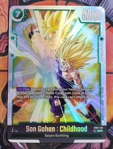 Son Gohan: Infancia FB01-140 SCR Secreto Raro Dragon Ball Tarjeta Mundo Fusión - Imagen 1 de 4
