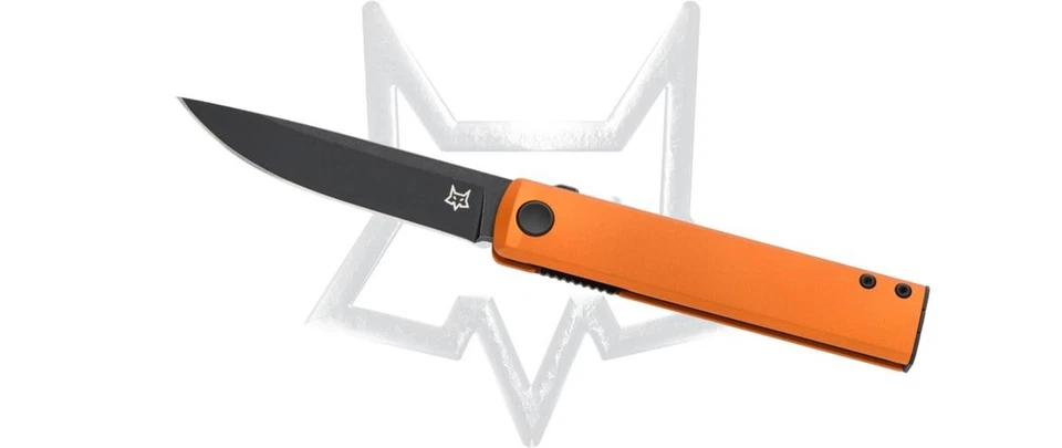 Fox Knife CHNOPS FX-543ALO Liner Lock Black BECUT Orange Aluminum Pocket Knives - Image 1 of 1