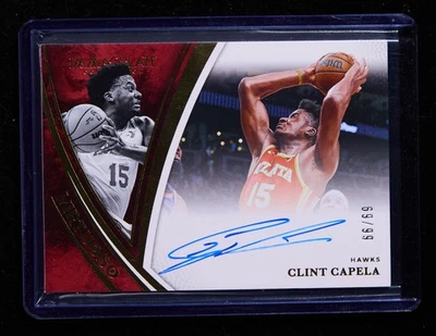 Clint Capela 2024-25 Panini Immaculate Collection Basketball Virtuoso Auto 69/99 - Image 1 of 2