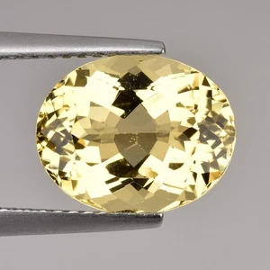 3,38ct (11,10x8,90) Atemberaubend Schöne Farbe Golden Beryll Erde Abgebaut Lose Edelsteine - Bild 1 von 3