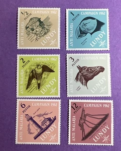 Lundy 1962 - postfrisch Newman Katalog # 140-145. Anti Malaria Kampagne. - Bild 1 von 1