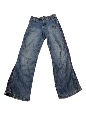 Vintage Harley Davidson Jeans Size 12 Lace Up Side - Image 1 of 4