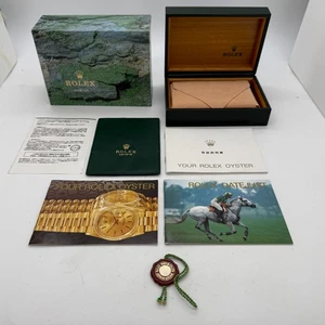 Rolex Genuino Datejust 16234 Caja Reloj Caja 68.00.2 Folleto Caja Tarjeta Etiqueta Verde - Imagen 1 de 9