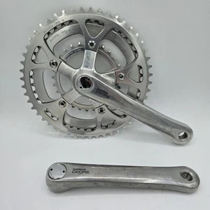 Vintage Shimano Deore Triple Crankset, FC-MT60, 28/44/50t, Clean, Square, 170 mm - Picture 1 of 16