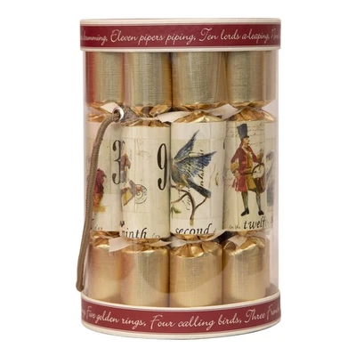 NEW Robin Reed 12 Days of Christmas Bon Bons w/Gold Foil 12pce