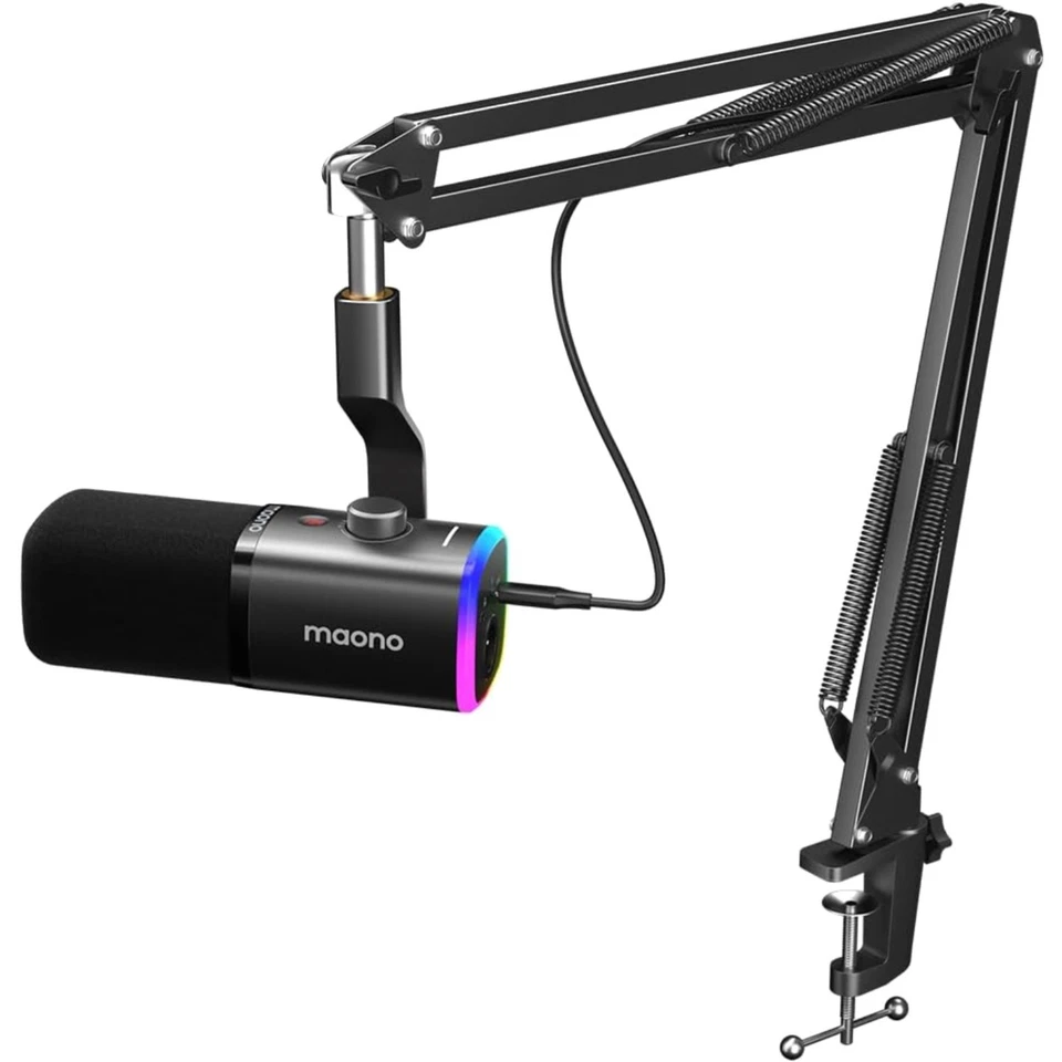 Streaming Mikrofon mit Arm MAONO XLR/USB: Dynamisches Mikrofon Software PD100... - Bild 1 von 4