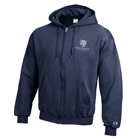 Johns Hopkins University Champion Full Zip Sweatshirt Hoodie Cover