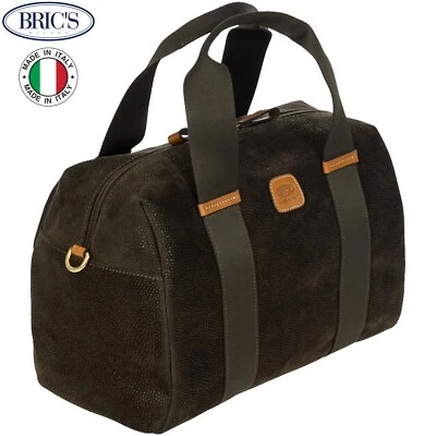 Bolso BRIC'S LIFE Mujer Tejido Resistente Mediano "Tronco" Hecho en Italia Oliva Foto 1 de 4