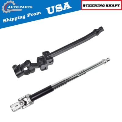 Upper + Lower Steering Shaft For 2005-2011 Lincoln Town Car Ford Crown Victoria - Image 1 of 4