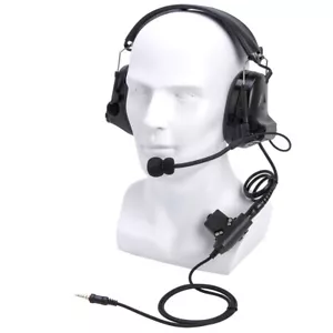 U94 PTT Noise Reduction Shooting Headphone For Yaesu Vertex VX-6R VX-7R FT-270R - Picture 1 of 9