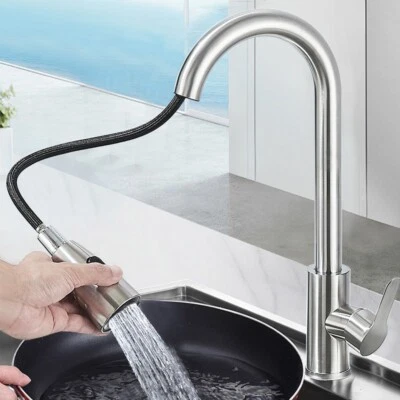 Miscelatore cucina rubinetto con doccetta estraibile 360° monocomando lavello - Immagine 1 di 4